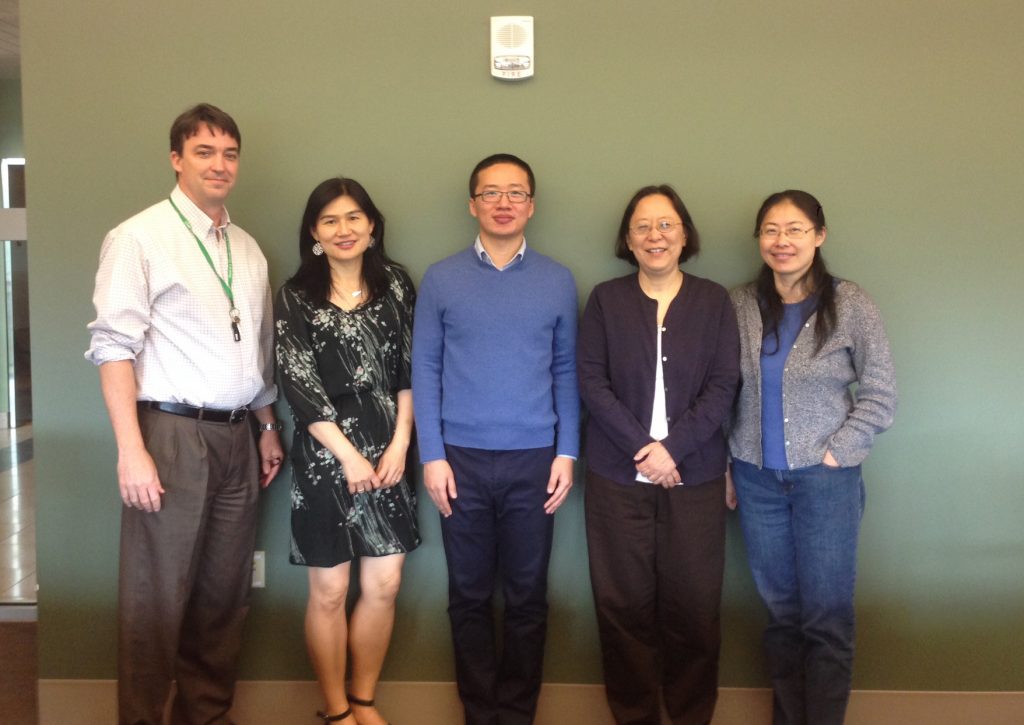 Picture of (unidentified), Dr. Chien-fei Chen, Lingwei Zhan, Dr. Yilu Liu, Dr. Hairong Qi