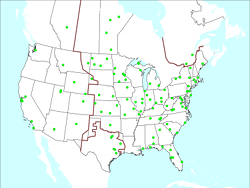 Picture of a Frequency Disturbance Recorder Map